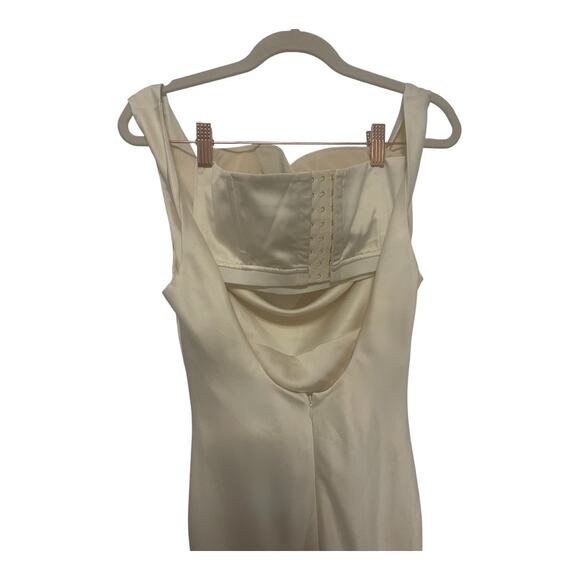 Michael Costello x Revolve Kylen Midi Dress Satin Cowl Neck Bridal Party XXS - Picture 7 of 14